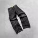 Men's Clothing Retro Country High Setting Retro Black Patchwork Hole Jeans Hip Hop_viptrois.com