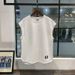 Men's Clothing Retro Sleeveless T Shirt Men's Waistcoat Loose Versatile Solid Color Casual Men Ins Trendy Solid Color Vest Outer Wear_viptrois.com