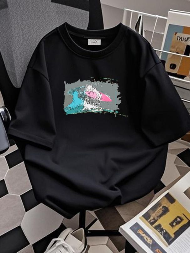 Vtg Ocean Pacific 1985 Surfer Surfing Double Sided T Shirt Sz S Designer Clothes Versatile Summer Breathable Top For Everyday Wear Fashion_viptrois.com