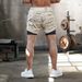Men's Clothing Running Shorts Sports Leisure Outdoor Loose Multi Pocket Double Layer Fitness Pants_viptrois.com