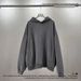 New Unisex Oversized Hoodie – Wax-Dye Distressed Fleece-Lined Pullover With Patch Pockets_viptrois.com