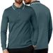 2026 Spring/Summer Men's Collarless Solid Color Casual Shirt For Outdoor Sports Long Sleeve Lightweight Polo Shirt_viptrois.com