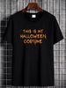 Funny Halloween Costume This Is My Halloween Costume T-Shirt Stretched Soft Stylish Comfortable Summer Female Unisex Women Streetwear Breathable Print Round Neck Short Sleeve Women Top Graphic Tees Casual Slightly Graphic Designer Clothes Versatile_viptrois.com