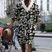 Men's Clothing Graffiti Print Three Quarter Sleeved Shorts Oversize Drop Shoulder Casual Suit_viptrois.com