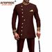 Men's clothing African men slim two piece set_viptrois.com