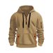 Men's Zip-Up Hooded Sweatshirt & Jogger Set – Winter Casual Tracksuit With Multi-Pockets, Slim Fit (Light Gray/Khaki/Navy/Burgundy/Black, S-XXL)_viptrois.com