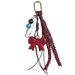 Red Bow Tie Bag Pendant, Braided Rope Keychain_viptrois.com