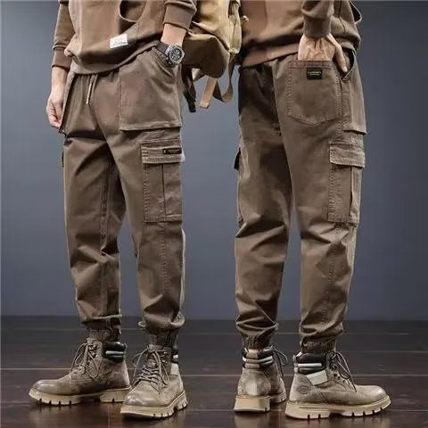 Men's Classic Cargo Jogger Pants Summer Multi-Pocket Loose Fit Casual Trousers Breathe Easy In Summer Comfort_viptrois.com