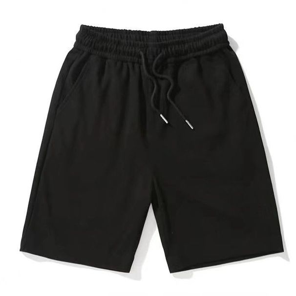 Men's Summer Waffle Shorts Loose Fit Mid Waist Large Size Fashion Sports Casual Pants In Black Gray White_viptrois.com