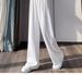 Silky Straight-Leg Trousers For Women – Cooling & Flowy Wide-Leg Office Pants (S-5XL, Wrinkle-Free Polyester, Business Casual, Breathable Fabric)_viptrois.com