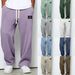 Men's Spring And Autumn Loose, Drape Straight-leg Sweatpants And Wide-leg Sporty Casual Pants_viptrois.com
