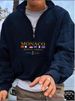 Men's Clothing Stylish Half-Zip Hoodie Trendy Print Soft Fleece Lining Comfortable Breathable Streetwear Fashion Casual Urban Wear ( Multiple Colors)_viptrois.com