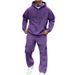 Men's Hooded Sweatshirt Jogger Set – Thickened Winter Gym & Casual Outfit – Loose Fit Pullover With Pockets (S-3XL, 7 Colors)_viptrois.com