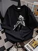 Vintage Hank Jr Arts Williams Playing Guitar Music T-Shirt Breathable Slightly Homme Top For Everyday Wear Comfortable Versatile Unisex Fashion_viptrois.com