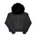 2026 European-USA Style Fashion Outerwear Men Pure Color Long Sleeve Slim Zipper Furry Hat Brim Hooded Jacket_viptrois.com