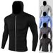 Men's Clothing autumn and winter sports jackets fitness running training long sleeves zipper casual hoodie quick-drying jacket_viptrois.com