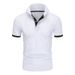 2025 New Summer Men's Fashion Lapel Short Sleeve Polo Shirt_viptrois.com