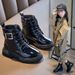 Kids Shoes Children's Martin Boots Girls' Leather Boots New Models For Medium And Large Children's Baby Leather Children's Short Boots_viptrois.com