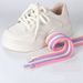 Shoe Accessories open smile bread shoelaces canvas shoes dad shoes men and women black and white bold round shoelaces suitable_viptrois.com
