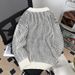Men's Clothing Sweater Round Neck Sweater Japanese-Inspired Striped Knit Sweater - Unisex Oversized Crewneck Pullover For Casual & Streetwear (M-3XL)_viptrois.com