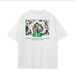 【DORAE】2026 Cotton T-shirt (Combed Cotton) Black (Paisley Pattern & Brand Founding Text Print) – Retro Street Style For Friend Gathering_viptrois.com