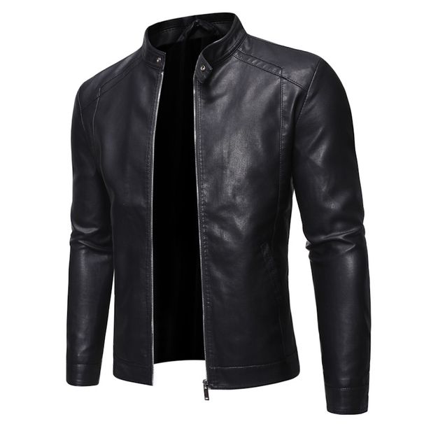 Men's Leather Jacket Men's Autumn/winter Motorcycle Casual Coat Men's_viptrois.com