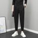 Men's Summer Thin Ice Silk Cropped Jogger Pants Casual Versatile Trendy Brand Velcro Harem Pants_viptrois.com
