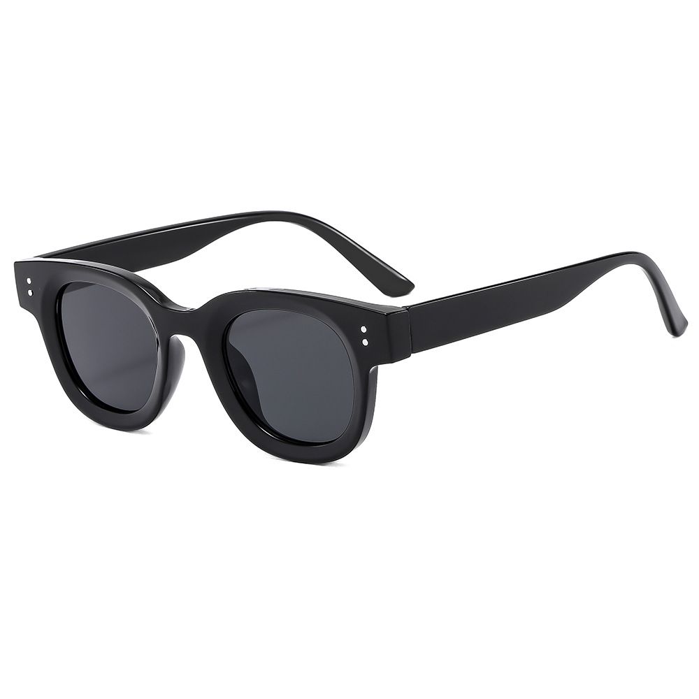 Men's Sunglasses New Oval Frame Rice Nail High End Sunglasses Retro Fashion Street Shooting Slim Anti Ultraviolet Sunglasses_viptrois.com
