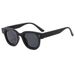 Men's Sunglasses New Oval Frame Rice Nail High End Sunglasses Retro Fashion Street Shooting Slim Anti Ultraviolet Sunglasses_viptrois.com