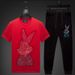 Men's Clothing Summer suit for men, rabbit, rhinestones, short sleeved T shirt, fashionable brand, large size casual pants_viptrois.com