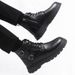 Men's Shoes Large Size Black Martin Boots Men's British Style Work Boots Outdoor Trendy Shoes Mid Cut Leather Boots Men's Autumn Leisure_viptrois.com