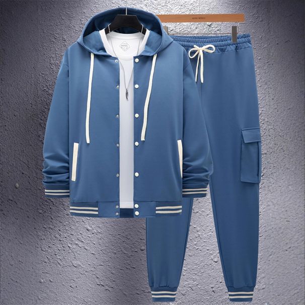 2026 High Quality European-USA Style Fashion Tracksuits Men Baseball Uniform Hooded Jacket + Sweatpants 2 Piece Casual Sport Sets_viptrois.com