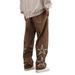 Men's Clothing Men's Star Embroidered Track Pants Casual Comfortable Everyday Loose Fitting Wide Leg Athletic Best Selling_viptrois.com
