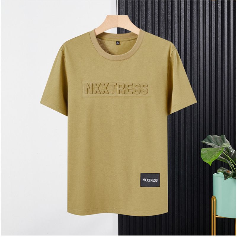 Woodpecker Summer Half Sleeve Men's Round Neck Loose And Simple Versatile Printed Short Sleeve Fashion Casual Top T-shirt_viptrois.com