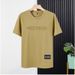 Woodpecker Summer Half Sleeve Men's Round Neck Loose And Simple Versatile Printed Short Sleeve Fashion Casual Top T-shirt_viptrois.com