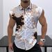Men's Casual Sleeveless Shirt Fashion Print Breathable Loose Vest Top_viptrois.com