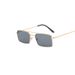 Double Beam Square Metal Sunglasses Trendy All Match Personality Sunglasses For Men And Women_viptrois.com