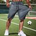 Men's Casual Shorts - Summer Breathable High-Stretch Running Shorts With Comfort Fit, Lightweight & Quick-Dry (XXS-XXXL, Black/Stone Grey/Green)_viptrois.com