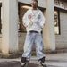 2025 Smiley Face Floral Sweatshirt Zipper Hoodie Autumn Winter Fashion Street Style Men's Clothing_viptrois.com