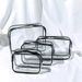Storage Bags PVC Transparent Toiletry Bag Waterproof Cosmetic Bag Cosmetic Zipper Storage Bag Multifunctional Portable Packaging Bag_viptrois.com