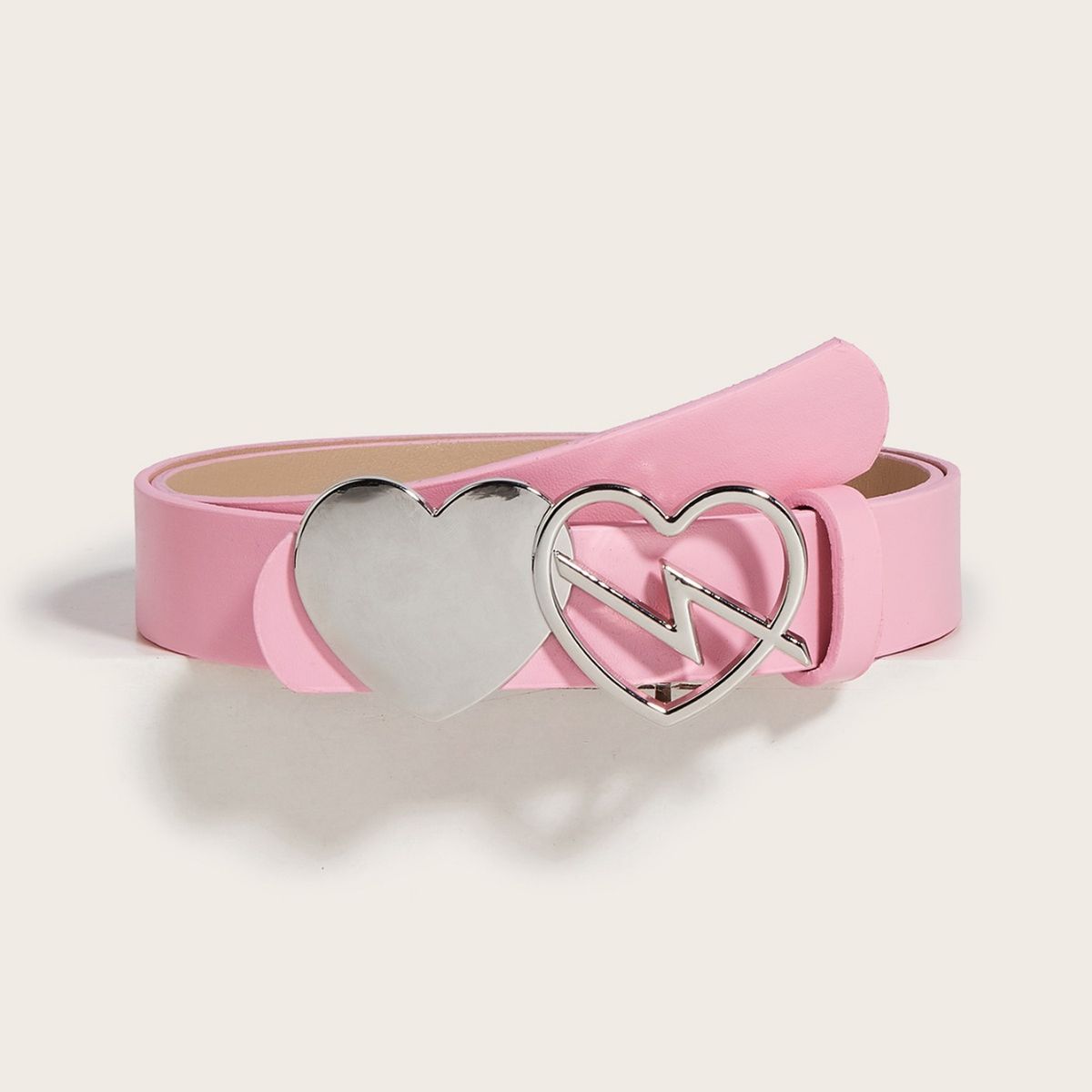 Women's Belt 2024 New Korean Fashion All-match Casual Heart Belt All-match Decorative Love Buckle Belt_viptrois.com