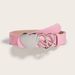 Women's Belt 2024 New Korean Fashion All-match Casual Heart Belt All-match Decorative Love Buckle Belt_viptrois.com