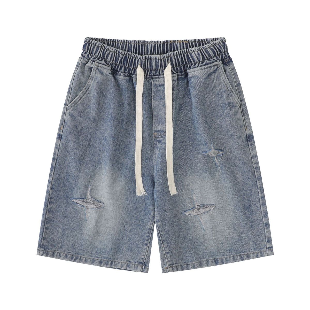 Men's Clothing Ripped Design Jeans Loose Lazy Feeling Pants_viptrois.com