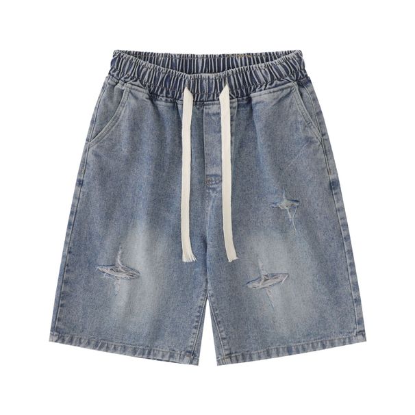 Men's Clothing Ripped Design Jeans Loose Lazy Feeling Pants_viptrois.com