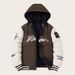 Reversible Hooded Winter Coat For Men - Thickened Fleece Lined Jacket, Streetwear Fashion, Retro Style, Letter Print, Oversized Fit (L-4XL)_viptrois.com