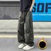 Men's Clothing American Workwear Pants - Fleece-Lined Winter Cargo Joggers With Adjustable Drawstring, Cleanfit Straight-Leg Tactical Trousers_viptrois.com