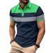 Men's New Digital Printing Lapel Button Business All Match Polo Shirt_viptrois.com