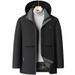 KAIDINGSEN Winter Detachable Hat New Men's Jacket Middle-aged Dad Hooded Warm Casual Cotton Coat_viptrois.com