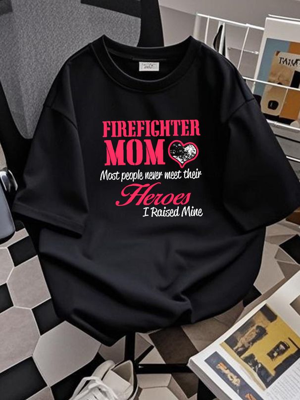 Firefighter Wife - Wife Most People Never Meet T-Shirt Unisex Fashion Versatile Streetwear Breathable Summer Homme Designer Clothes Casual_viptrois.com