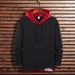 Men's Sweater Casual Hooded Loose Fake Two-piece Top_viptrois.com